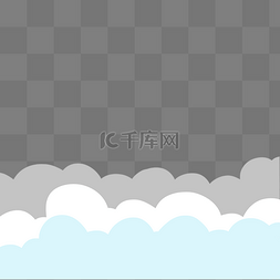 白云元素图片_云朵云层边框