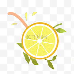 夏天夏日柠檬手绘卡通清新免抠素