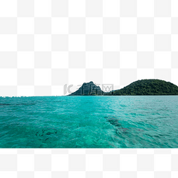 蓝天海水图片_热带海岛