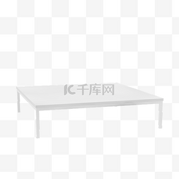 白色桌子桌子图片_白色简约立体茶几桌子
