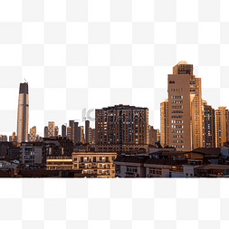 路灯光素材图片_武汉城市建筑群夜晚建筑群