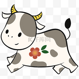 日本新年奔跑小牛