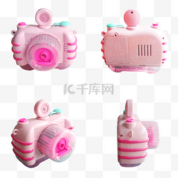 网红粉色泡泡机
