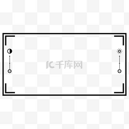 边框简易图片_简易黑色录像边框