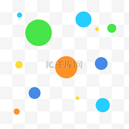 蓝色圆点图片_圆点橙色圆点蓝色圆点装饰