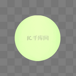 扁平化几何元素图片_绿色圆弧圆球元素