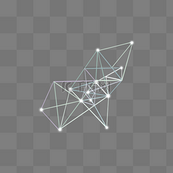 线条变色科技感不规则图形