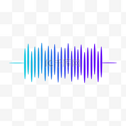 灰白色细线声波图片_蓝色声音声波