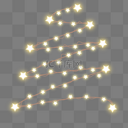 christmas light 美丽星星树