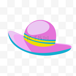 紫色帽子夏季衣物