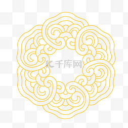 中式雕花矢量纹样