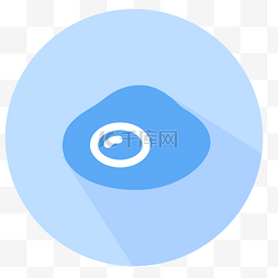 网页圆形图标图片_蓝色的圆形图标