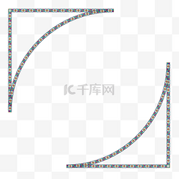 圣诞树矢量图图片_简单边框设计