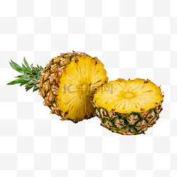 切开菠萝图片_切开的水果凤梨