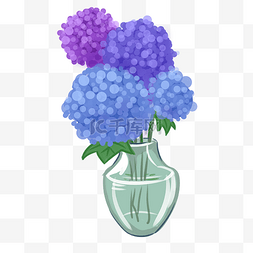 紫色花朵插瓶插图