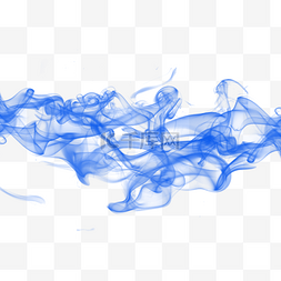 蓝色的烟雾图片_抽象的蓝烟水墨渲染