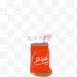 可口可乐饮料图片_红色的可乐免抠图