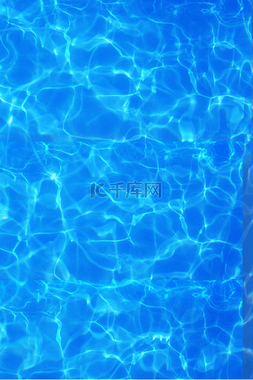 水夏天蓝色水面图片_水面水波纹纹理