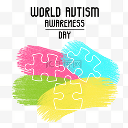 治疗自闭症图片_艺术风格world autism awareness day