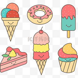日韩外语图片_美食甜品贴纸