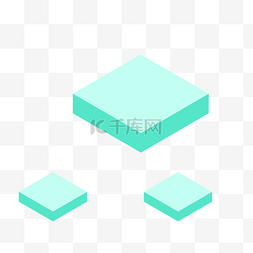 3d方块几何图片_几何立体方块免抠图
