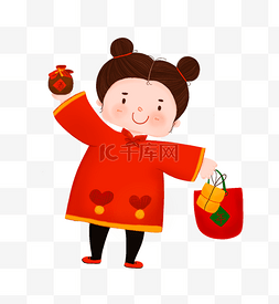 亲戚图片_中国风新年走亲戚回娘家购年货女