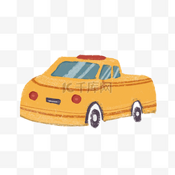 儿童玩具黄色小汽车
