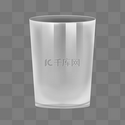 透明玻璃水杯插画