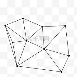圆点几何三角形装饰