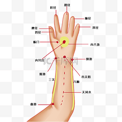 中医经络素材图片图片_手部手掌人体穴位