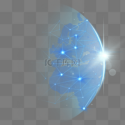 互联网科技png图片_科技地球