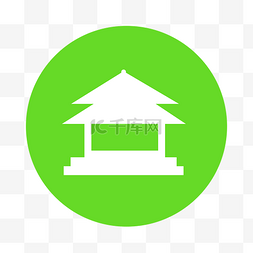 旅游app图标设计凉亭
