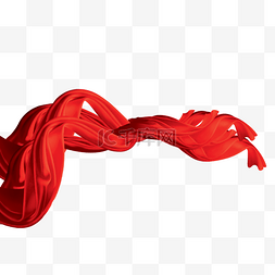 绸带丝带飘带图片_红色绸带丝带飘带