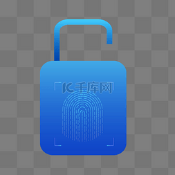 科技感智能指纹解锁图案