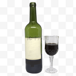 红酒瓶红酒杯图片_红酒和酒杯