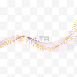 动感波浪线光图片_紫色波浪线条