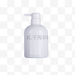 白色塑料瓶图片_白色沐浴露包装瓶下载