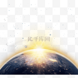 光泽感图片_光泽感手绘创意地球图案