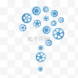 问号金属图片_矢量科技科技零件问号