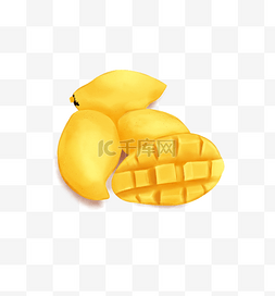 黄色芒果图片_秋冬水果黄色芒果