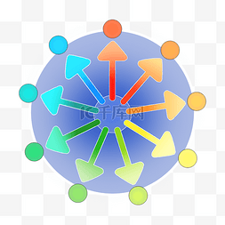 PPT目录卡通插画