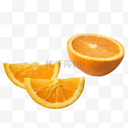 橙色的橙子免抠图