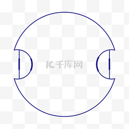 矢量科技蓝色边框