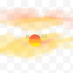 太阳图片_红色的太阳云彩