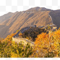 长城秋天图片_北京长城初秋长城秋景登山