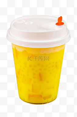 芒果凤梨奶茶杯子