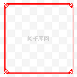 中国传统纹饰图片_红色中国风边框