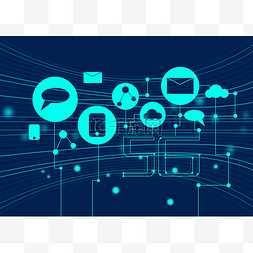 互联网5G科技图标