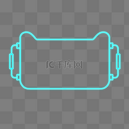 科技感边框边框图片_电商促销天猫霓虹灯标题框