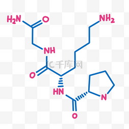 化学结构图图片_玫红色分子结构图